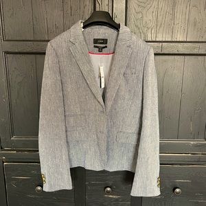 J Crew Chevron black and white blazer NWT